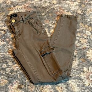 Olive Skinny Carpenter Women's Jeans